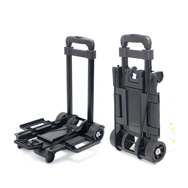 Folding Compact Portable Luggage Cart With Wheels on Luulla