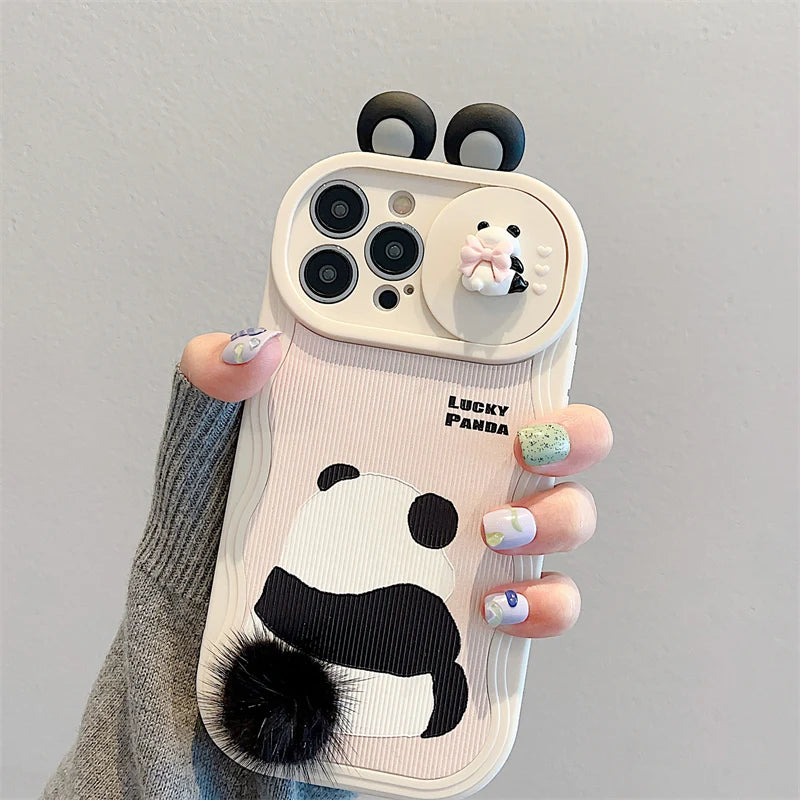 Cute 3d Panda Iphone Case With Stand on Luulla