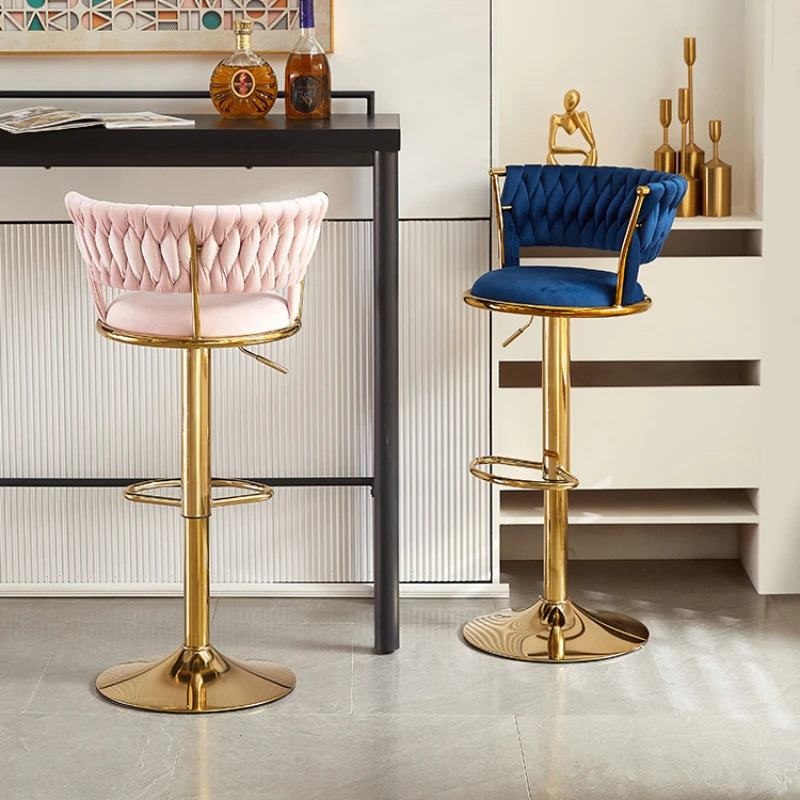 modern-adjustable-velvet-gold-bar-stools-set-on-luulla