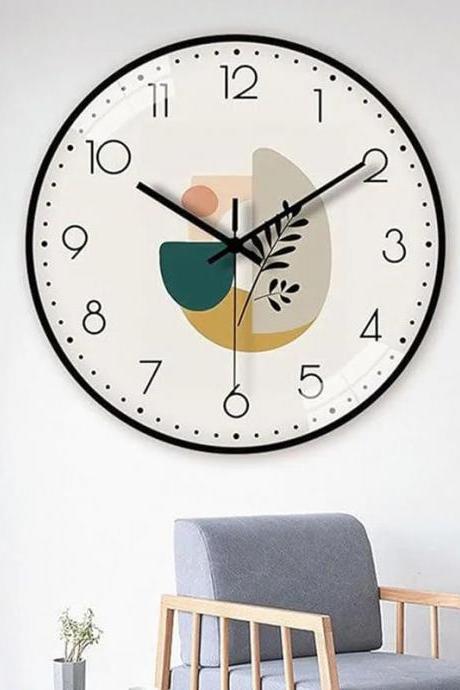 Modern Abstract Design Wall Clock Decorative Home Accessory