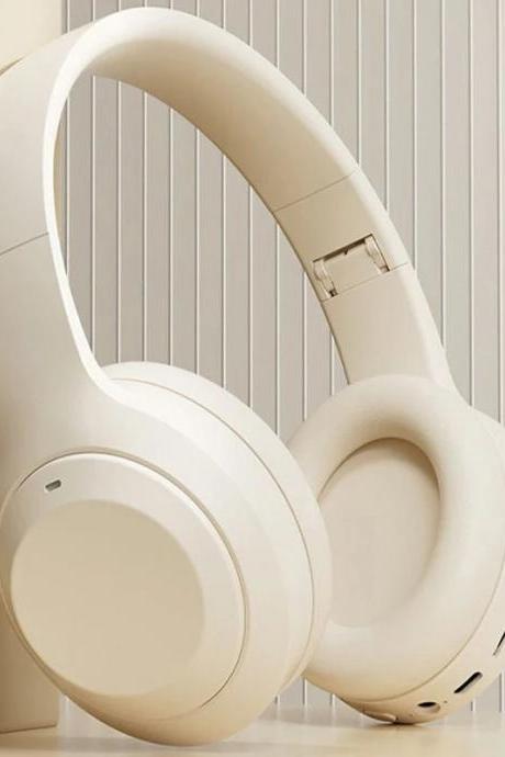 Wireless Over-ear Noise-canceling Headphones - Ivory