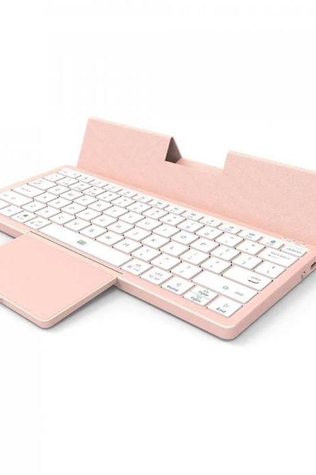 Wireless Foldable Pink Keyboard With Built-in Stand