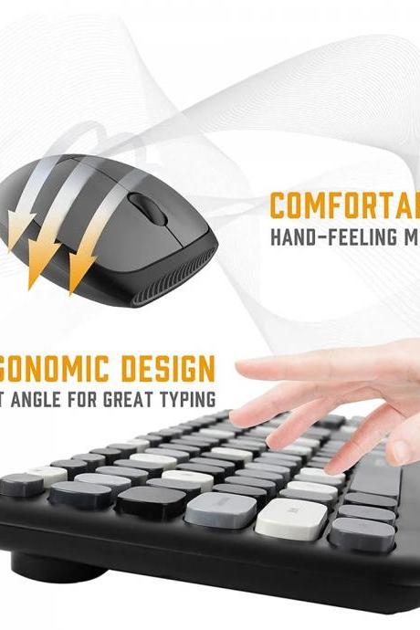 Ergonomic Wireless Mouse With Comfortable Hand-feel Design