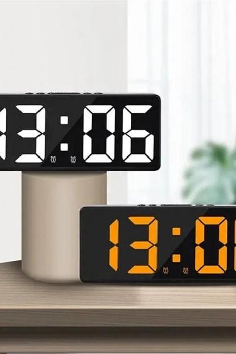 Digital Led Desk Clock With Large Display And Alarm