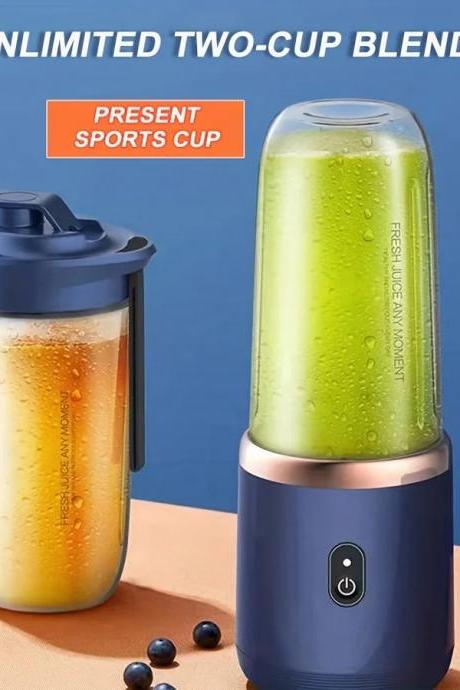 Portable Two-cup Blender With Sports Cup Attachment