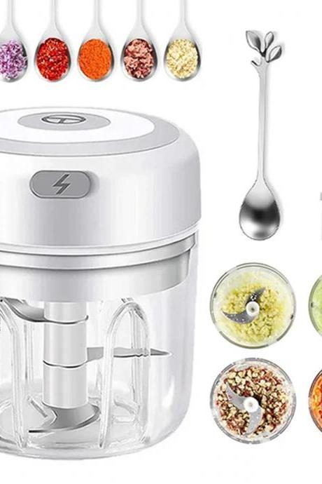 Compact Electric Mini Food Chopper With Usb Charging