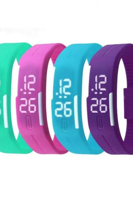 Colorful Fitness Tracker Wristbands With Led Display