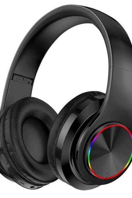 Wireless Over-ear Headphones Noise Cancelling With Led Lights