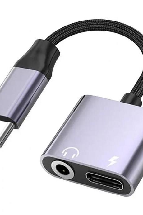 Usb-c Audio Adapter With Charging Port And Dac