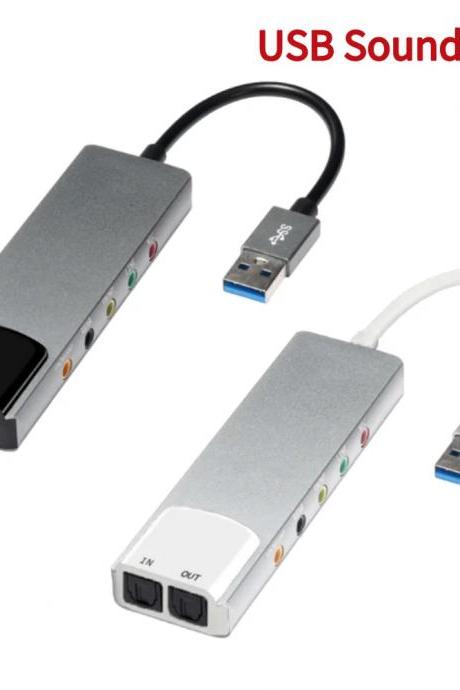 External 71 Usb Sound Card Adapter With Cable