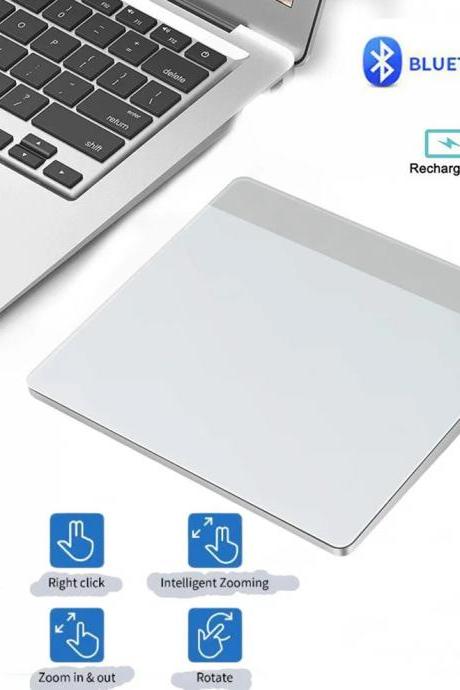 Rechargeable Bluetooth Touchpad With Intuitive Multi-gesture Support