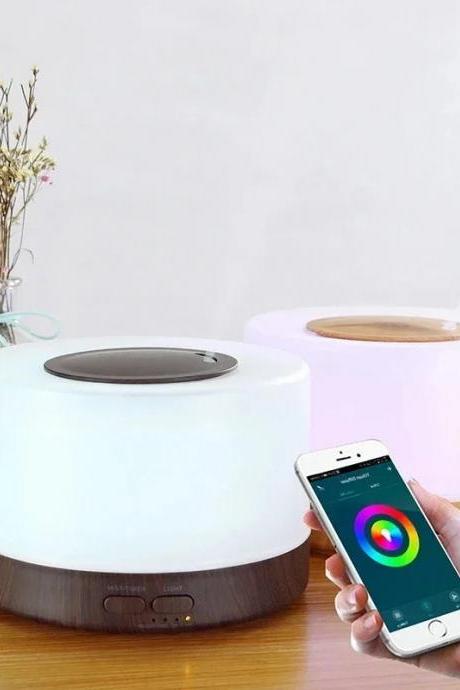 Essential Oil Diffuser With Led Lights And Smartphone Control