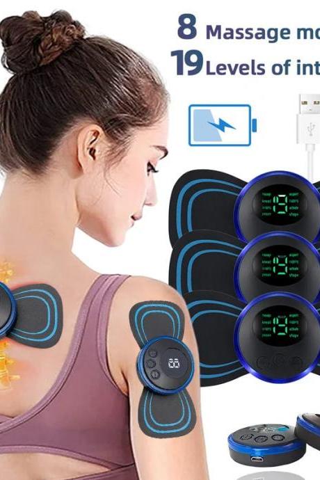 Electric Shoulder Neck Massager With 8 Modes, Usb Rechargeable