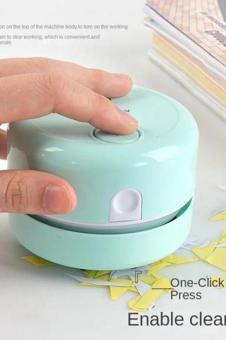 Portable Mini Desktop Vacuum Cleaner One-click Operation