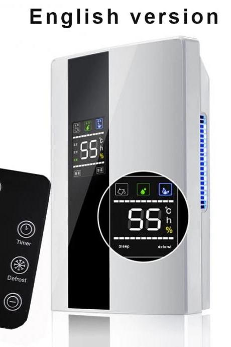 Digital Dehumidifier With Air Purification Remote Control