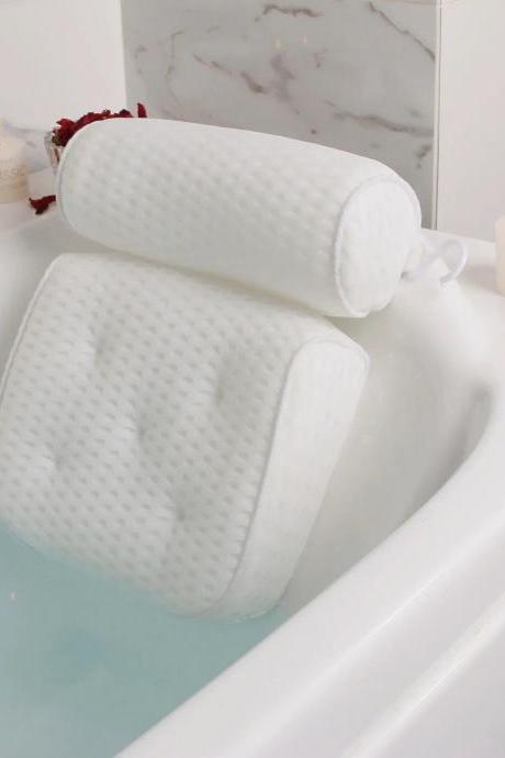 Luxury Spa Bath Pillow With Non-slip Suction Cups