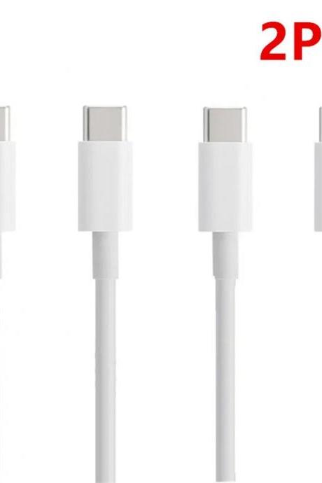 2-pack Usb-c High-speed Charging Sync Cables White