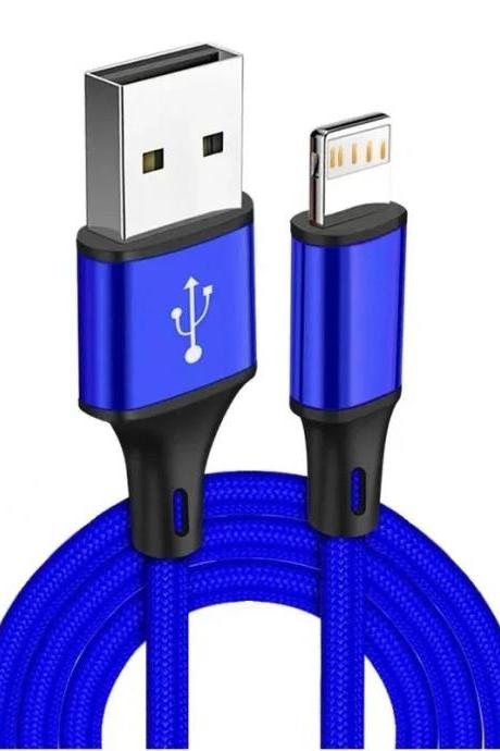 Durable Braided Micro Usb Charging Cable 6ft Blue