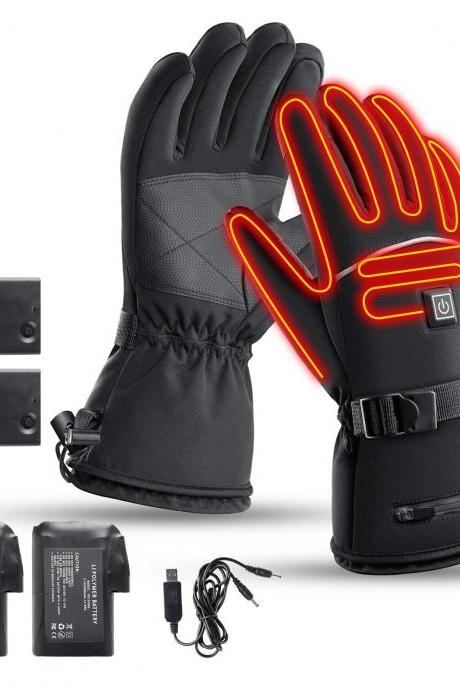 Rechargeable Battery Heated Gloves With Adjustable Temperature