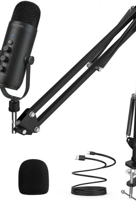 Professional Usb Microphone With Arm Stand And Pop Filter
