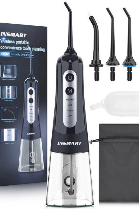 Insmart Wireless Portable Dental Water Flosser With Accessories