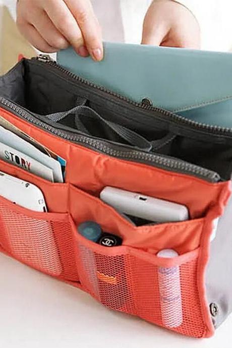 Multi-pocket Travel Insert Handbag Organizer