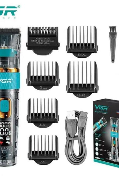 Vgr Professional Hair Clipper Set With Adjustable Blades