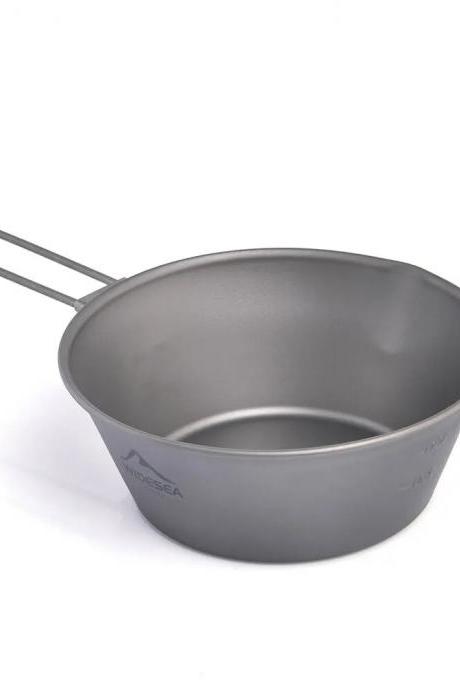 Heavy-duty Non-stick Aluminum Camping Wok With Handle