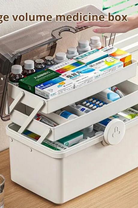 Multi-tier Large Capacity Storage Organizer Medicine Box