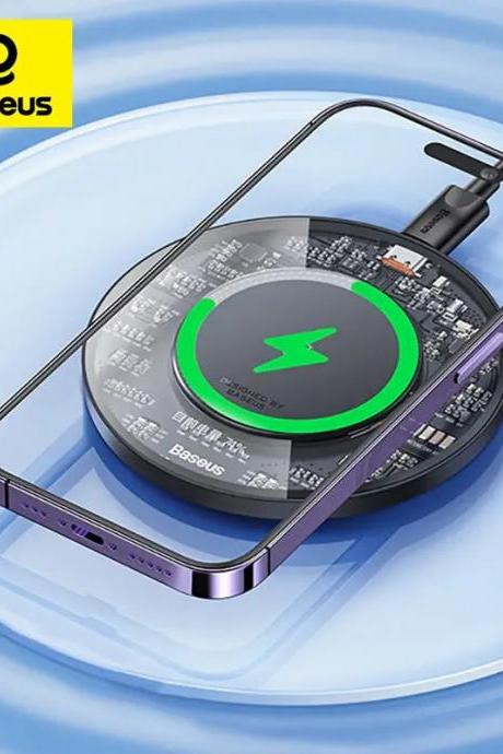 Baseus Transparent Wireless Charging Pad For Smartphones