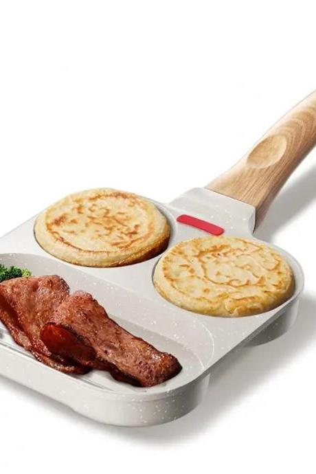 Multi-section Non-stick Breakfast Frying Pan With Handle