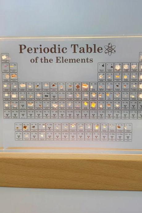 Acrylic Periodic Table Display With Led Illumination