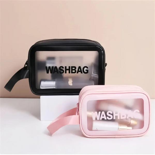 Transparent Travel Cosmetic Wash Bag Organizer Set