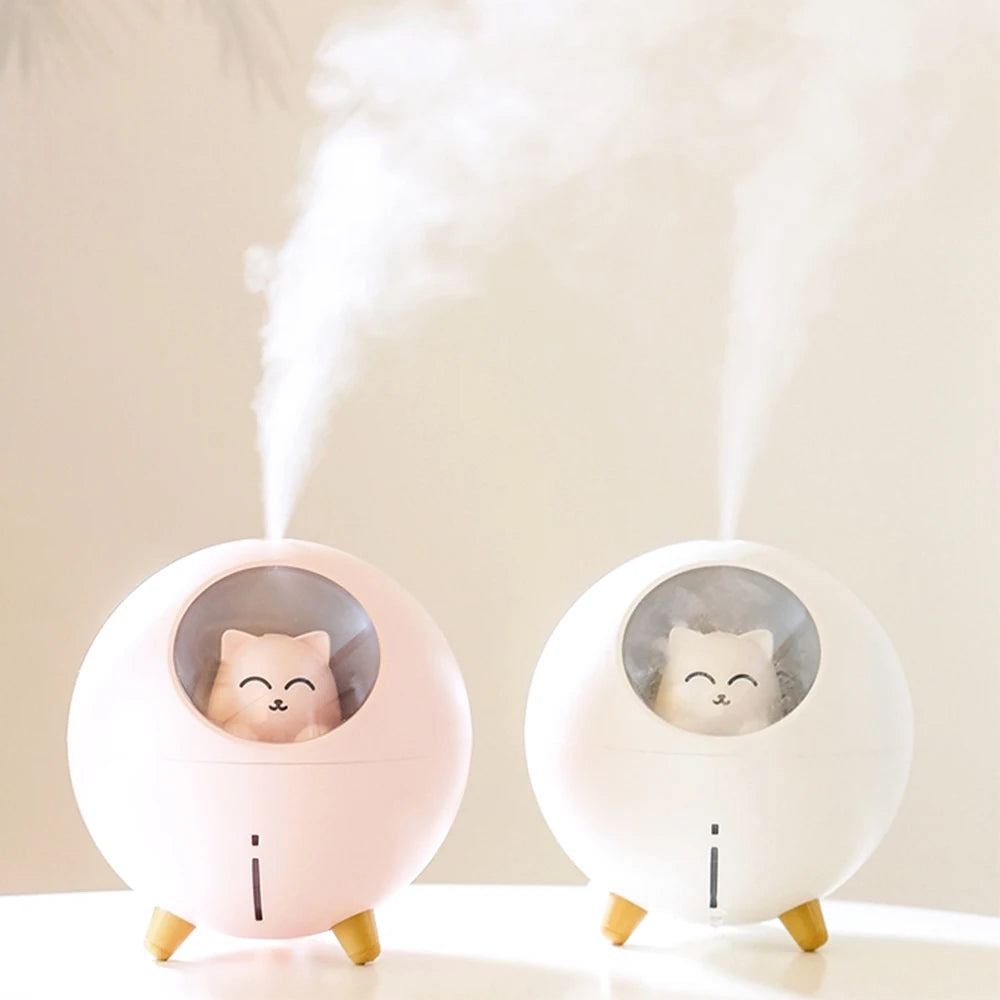 Cute Cat Design Ultrasonic Humidifier For Home Decor on Luulla