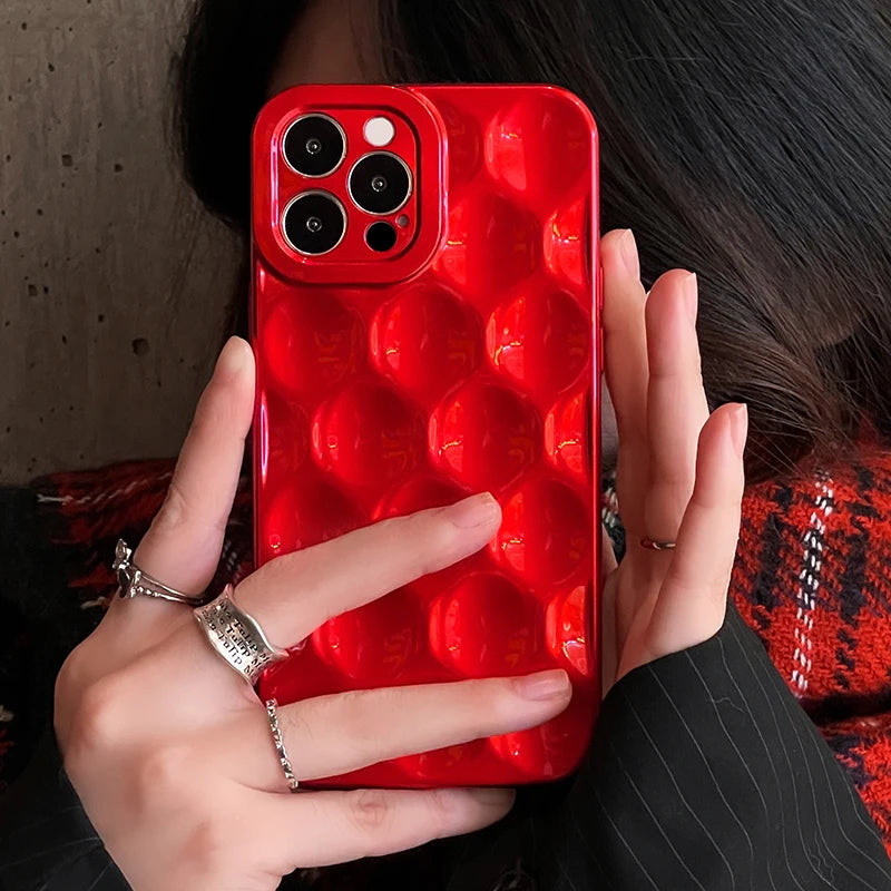 Red Pop Bubble Iphone Case - Trendy Design on Luulla