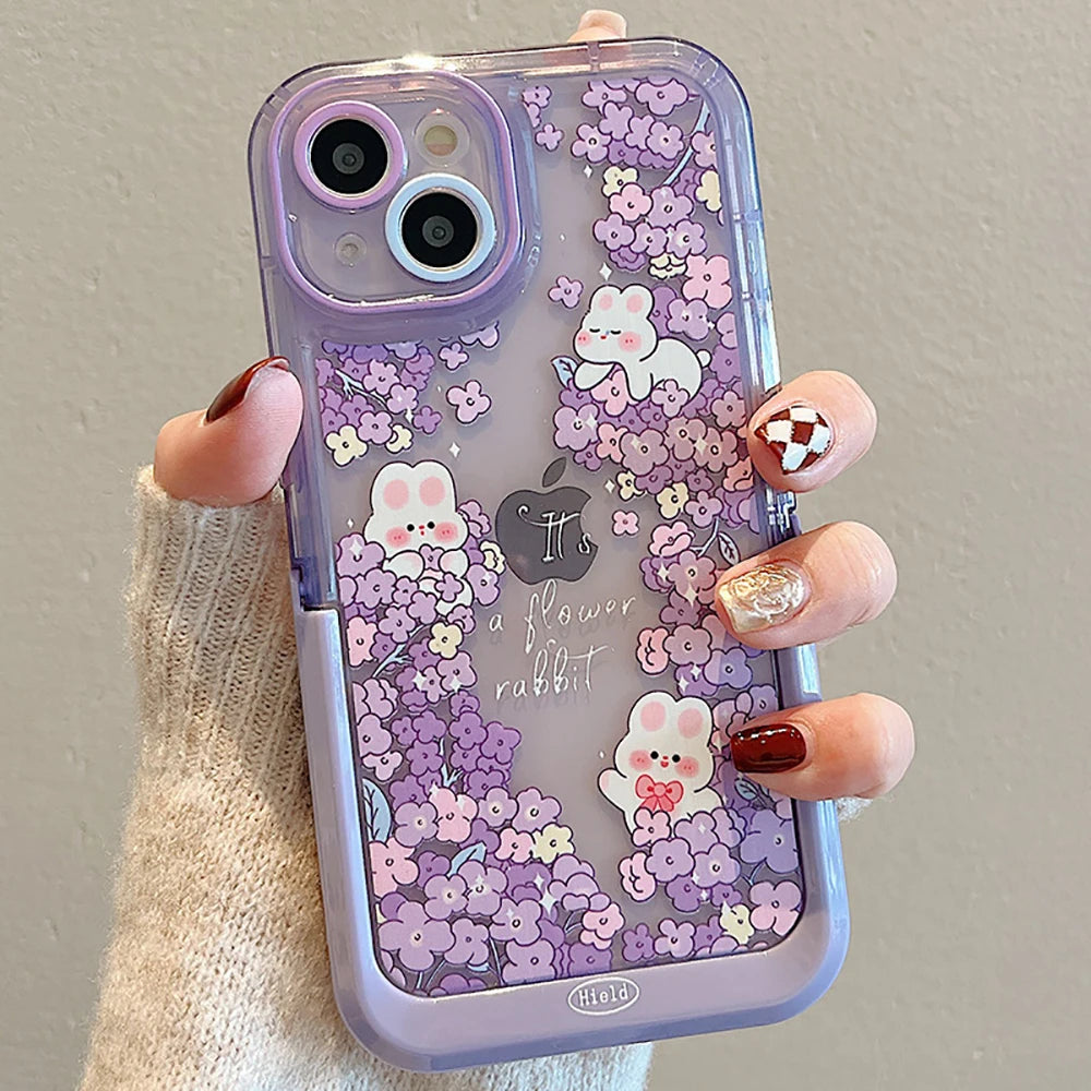 Cute Lavender Flower Rabbit Iphone Case on Luulla