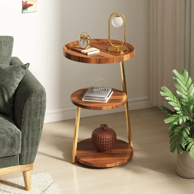 Modern Three-tier Wooden Side Table Stand on Luulla