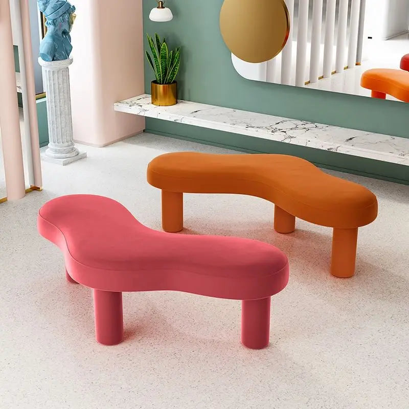 Modern Curved Upholstered Benches For Contemporary Spaces on Luulla