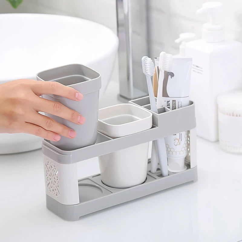 Modern Bathroom Countertop Organizer With Toothbrush Holder on Luulla